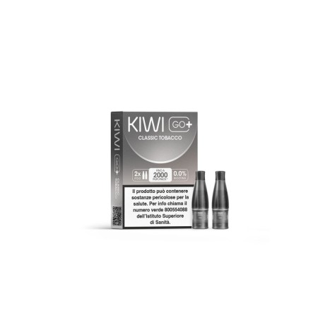 KIWI GO + POD - CLASSIC TOBACCO 0 (2 PEZZI)