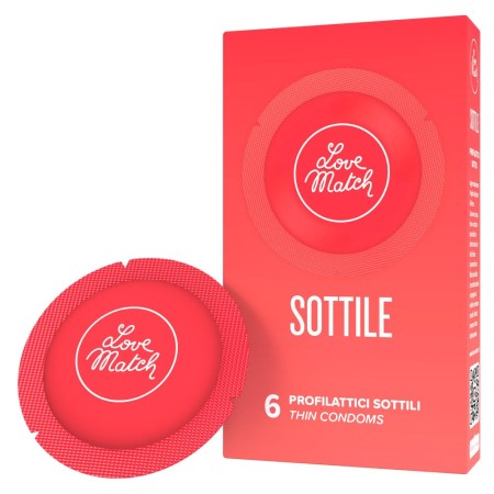 PRESERVATIVI SOTTILE - LOVE MATCH 6 PEZZI