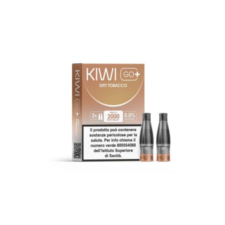 KIWI GO + POD - DRY TOBACCO 0 (2 PEZZI)