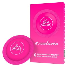 PRESERVATIVI STIMOLANTE- LOVE MATCH 6 PEZZI
