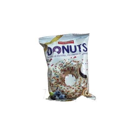 DONUT MIRTILLO ripieno MIRTILLO 60G x 18 PEZZI - ZANIBONI