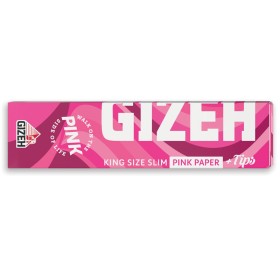 GIZEH EXTRA FINE PINK KS SLIM+TIPS 26