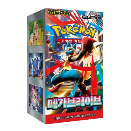 BOX MEGA BRAVE m1L - ( CONFEZIONE SIGILLATA DA 30 BUSTINE X 5 CARTE ) POKEMON  COREANO