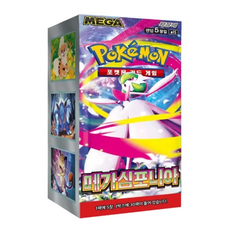 BOX MEGA SYMPHONIA m1S - ( CONFEZIONE SIGILLATA DA 30 BUSTINE X 5 CARTE ) POKEMON  COREANO