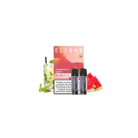ELFBAR ELFA 2ML PREFILLED POD WATERMELON MOJITO (2 PEZZI) 20 MG