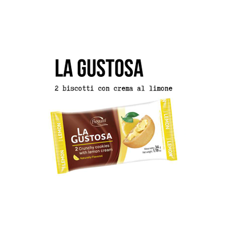 LA GUSTOSA crema AL LIMONE (cartone da 40 pezzi) 34G - ZANIBONI