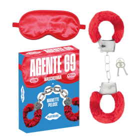 Agente 69 Kit mascherina più manette pelose