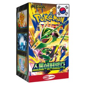 BOX STORM ESMERALD M6 - ( CONFEZIONE SIGILLATA DA 30 BUSTINE X 5 CARTE ) POKEMON  COREANO