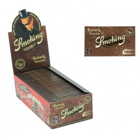 Cartine Smoking Brown Senza Cloro Corte Doppie - Scatola 25 Libretti