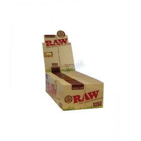 RAW ORGANIC HEMP SINGLE WIDE 25 PER BOX