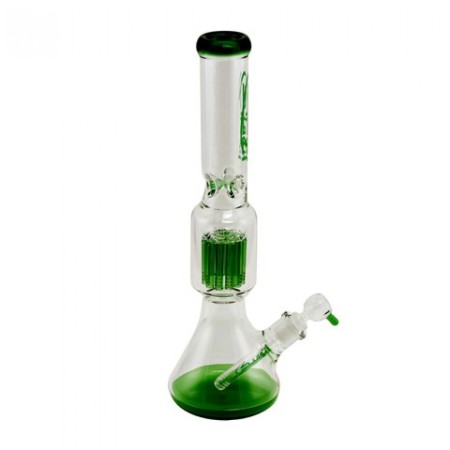 Atomic Glass Bong 7mm 45cm Clear + Green art.0212642