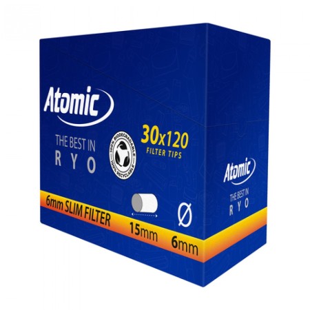 FILTRI ATOMIC  6MM 120pcs X 30 bags 0163006