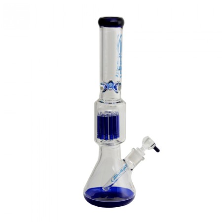 ATOMIC Bong in vetro atomico 7 mm 45 cm trasparente + blu art.0212641