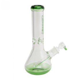 ATOMIC Glass Bong 9mm 30cm Clear + Green art.0212638