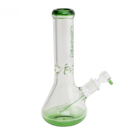 ATOMIC Glass Bong 9mm 30cm Clear + Green art.0212638