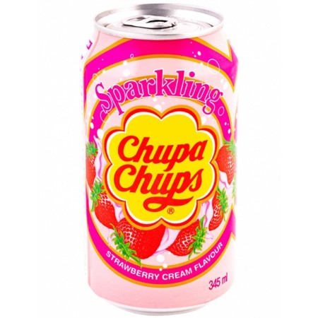 BEVANDA CHUPA CHUPS SPARKLING GUSTO FRAGOLA LATTINA 345ML CARTONE 24 PZ. -promo- scad. 22/06/26