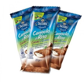 RISO SCOTTI CANNOLO DI RISO CACAO E COCCO 22 GR X 30 PZ - DB