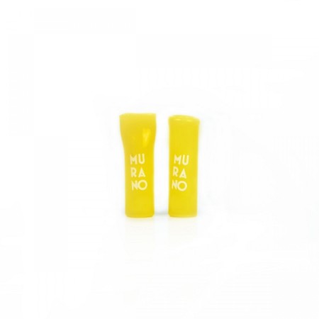 MURANO TIPS CONFEZIONE 2 PEZZI GIALLO
