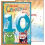 BIGLIETTI AUGURI 10° COMPL. BIMBI E MOSTRI 6 PEZZI