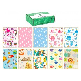 CARTA DA REGALO 100 FOGLI  BABY 10X10