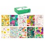 CARTA DA REGALO 100 FOGLI  FIORI 10X10