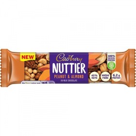 CADBURY NUTTIER PEANUT & ALMOND 15 PEZZI X 35 g