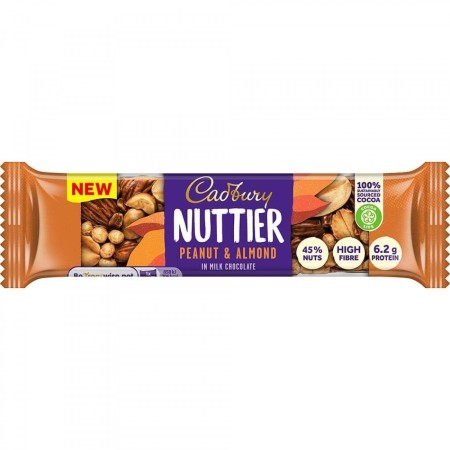 CADBURY NUTTIER PEANUT & ALMOND 15 PEZZI X 35 g