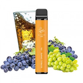 ELFBAR 1500 DISPOSABLE POD DEVICE - ELFBULL GRAPE 0MG -promo- scad. 19/05/26