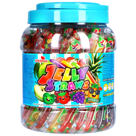 JELLY - ABC Jelly Straws gusti assortiti in barattolo 1400gr