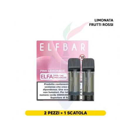 ELFBAR ELFA 2ML PREFILLED POD PINK LEMONADE (2 PEZZI) 20 MG