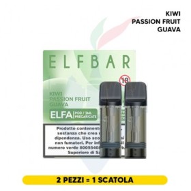 ELFBAR ELFA 2ML PREFILLED POD KIWI PASSION FRUIT GUAVA (2 PEZZI) 20 MG