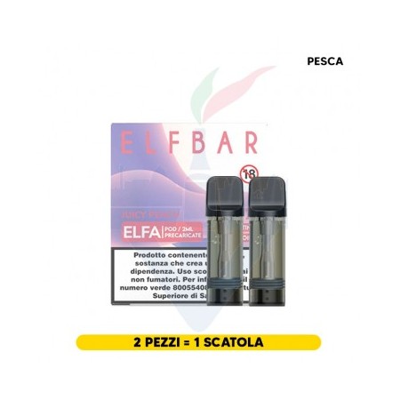 ELFBAR ELFA 2ML PREFILLED POD JUICY PEACH (2 PEZZI) 20 MG