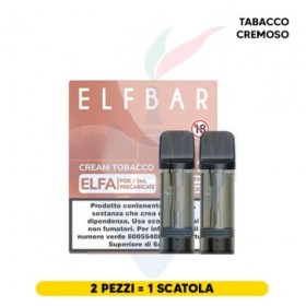 ELFBAR ELFA 2ML PREFILLED POD CREAM TOBACCO (2 PEZZI) 20 MG