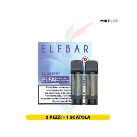 ELFBAR ELFA 2ML PREFILLED POD BLUEBERRY (2 PEZZI) 20 MG