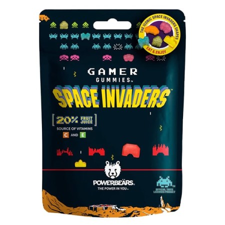 Powerbears Caramello gommose SPACE INVADERS conf. 12 pezzi