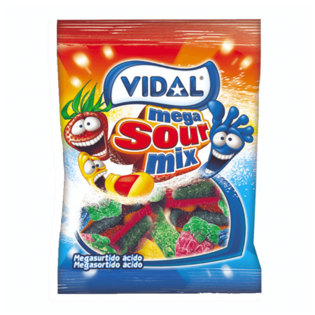 VIDAL MEGA SOUR MIX BUSTA SINGOLA 90G