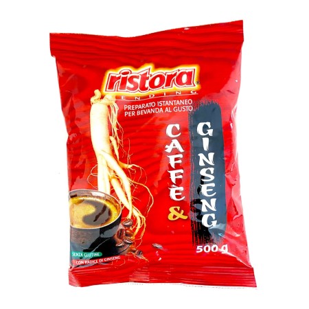 RISTORA CAFFE' SOLUBILE GINSENG SACCHETTO SINGOLO DA 500G