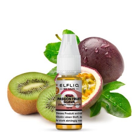 ELFLIQ - KIWI PASSION FRUIT GUAVA 10ML NIC 20MG