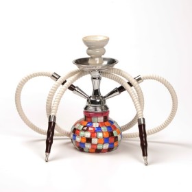 NARGHILE' Atomic Water Pipe 25 cm 2 Tubes Candy 0230090
