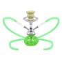 NARGHILE' Atomic Water Pipe 25 cm 2 Tubes Pumpkin Green 0230329