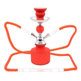 NARGHILE' Atomic Water Pipe 25 cm 2 Tubes Bricks Red 0230738