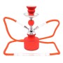 NARGHILE' Atomic Water Pipe 25 cm 2 Tubes Bricks Red 0230738
