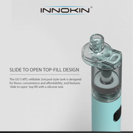 Innokin - GO S MTL Tank 2ml Light Blue 1.6