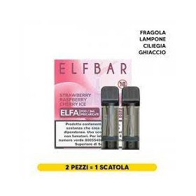 ELFBAR ELFA 2ML PREFILLED POD STRAWBERRY RASPBERRY CHERRY ICE (2 PEZZI) 20 MG