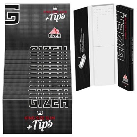 GIZEH EXTRA FINE BLACK KS SLIM +TIPS 26