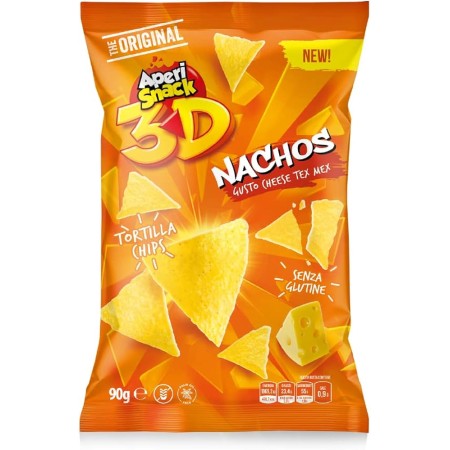 APERISNACK NACHOS GUSTO CHEESE 90gx16pz -promo- scad. 11/06/26
