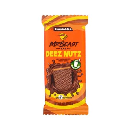 MrBeast Milk Chocolate Deez Nutz 24 x 35gr