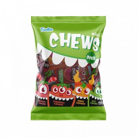 Fundiez Mini Chews Sour 250 gr busta singola -promo- scad. 12/06/24