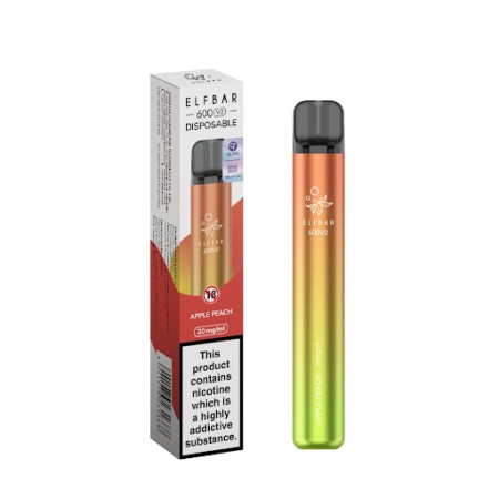 ELFBAR 600v2 DISPOSABLE POD APPLE PEACH 20MG