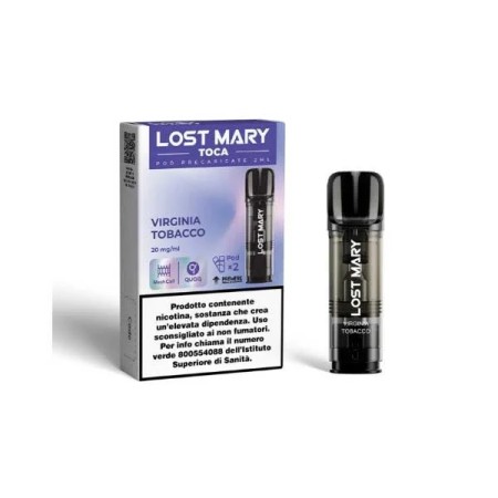 LOST MARY TOCA AIR -POD- VIRGINIA TOBACCO (2 PEZZI) 20 MG